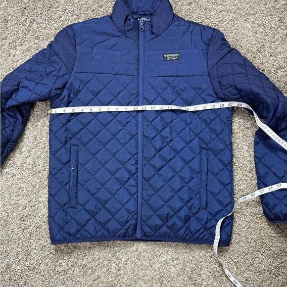 Simply Southern Blue Quilted Nylon Jacket - Picture 5 of 6